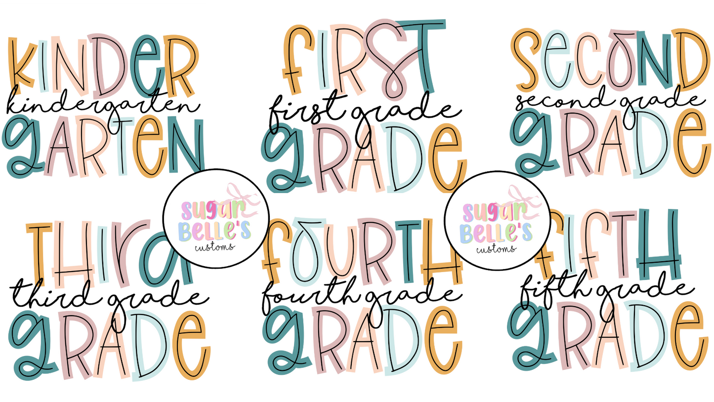 Colorful School Grades