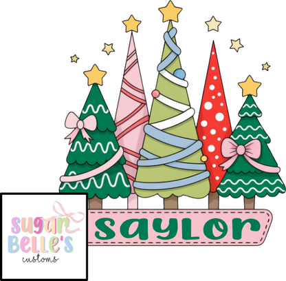 Christmas Tree Name Plate