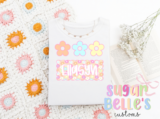 Bright Daisy Name Plate