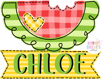 Personalized Watermelon Slice