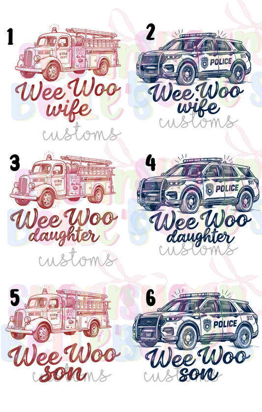 Wee Woo - Police and Fireman