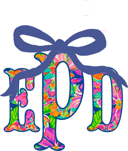 Colorful Girly Monogram