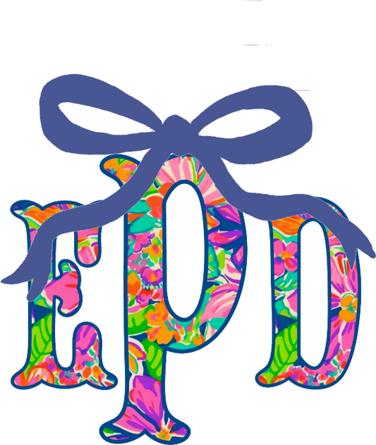 Colorful Girly Monogram