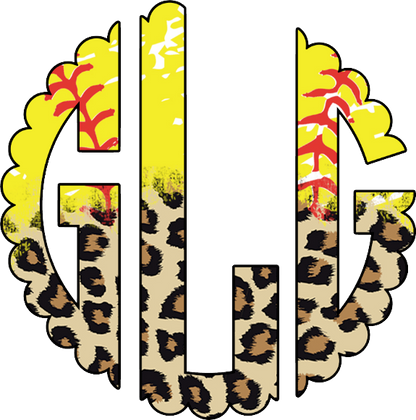 Softball Monogram